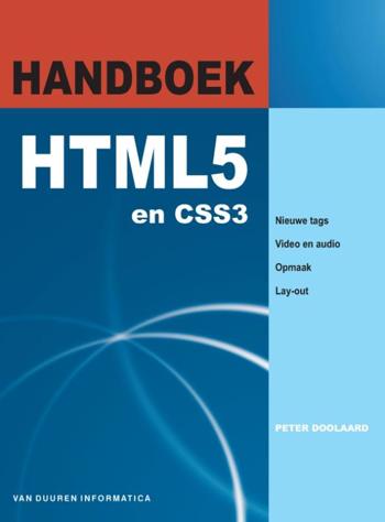 9789059405080 - Handboek html5 en css3