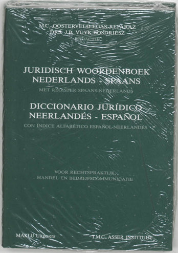 9789062152711 - Juridisch woordenboek Diccionario juridico Nederlands-Spaans met register Spaans-Nederlands