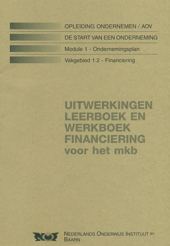 9789063553968 - Financiering voor het mkb uitwerkingen