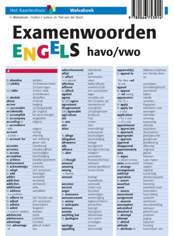 9789066753914 - Examenwoorden engels havo/vwo kaart