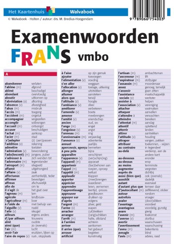 9789066754003 - Examenwoorden frans vmbo kaart
