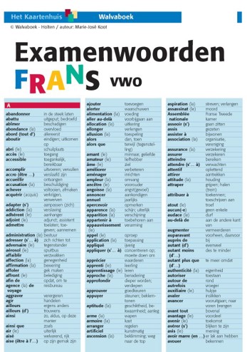 9789066754225 - Examenwoorden Frans vwo
