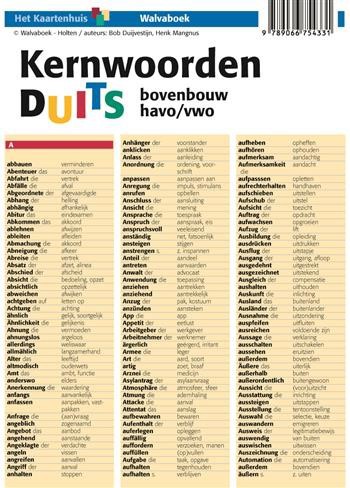 9789066754331 - Kernwoorden Duits bovenbouw havo/vwo