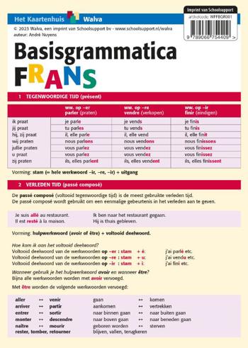 9789066754409 - Basisgrammatica Frans, taalkaart