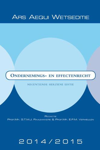 9789069165011 - Ondernemings- & effectenrecht / 2014/2015