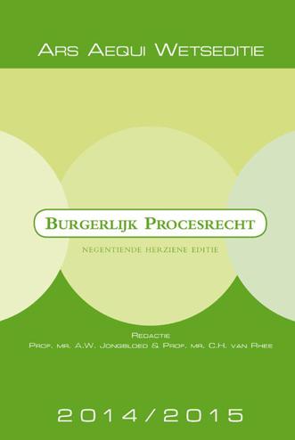 9789069166292 - Burgerlijk procesrecht 2014-2015