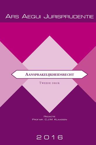 9789069168234 - Jurisprudentie Aansprakelijkheidsrecht 2016