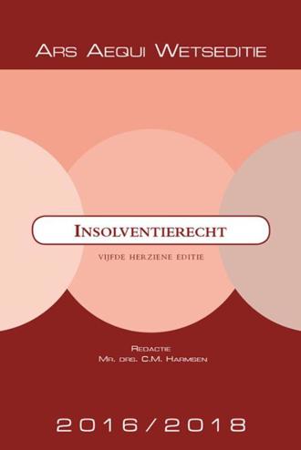 9789069168364 - Ars Aequi Wetseditie Insolventierecht 2017/2018