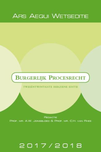 9789070094256 - Burgerlijk Procesrecht 2017-2018