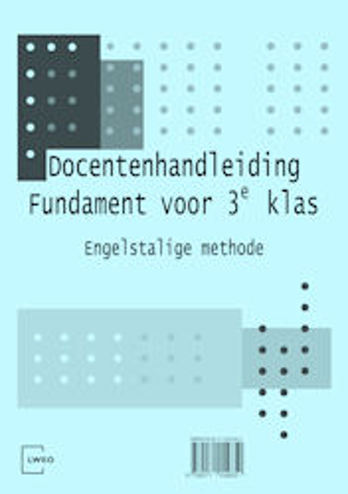 9789071154850 - Fundament 3e klas docentenhandleiding eng.talige methode