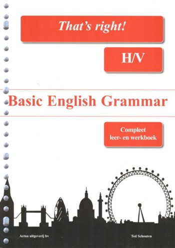 9789075982831 - That's right! havo/vwo basic english grammar