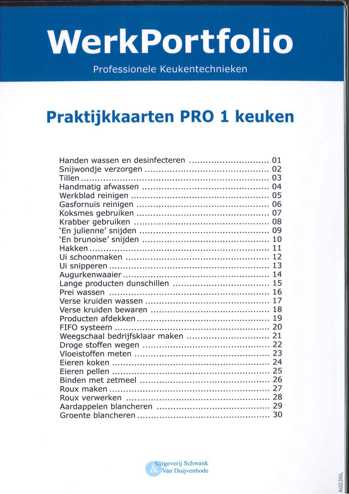 9789078118114 - Werkportfolio PRO keuken 1 praktijkkaarten 2e editie