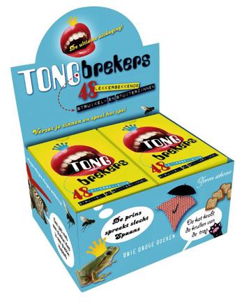 9789080759350 - Tongbrekers display 6 kaartensets 48 lekkerbekkende struikel - en stuiterzinnen