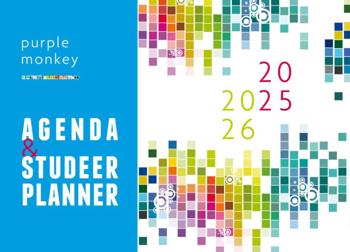 9789083329833 - Purple Monkey planagenda 2025-2026 A4-editie voor scholieren en studenten