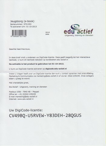 9789085241782 - (ECK) Jeugdzorg saw 4 pedagogisch medewerker e-book