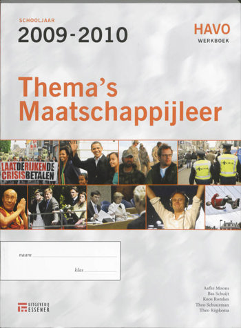 9789086740581 - Thema's maatschappijleer 2009-2010 havo werkboek