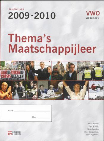 9789086740628 - Thema's maatschappijleer 2009-2010 vwo werkboek