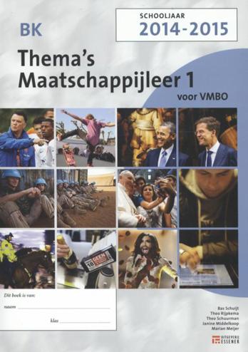 9789086741359 - Thema's maatschappijleer 2014-2015 1 vmbo-bk leswerkboek