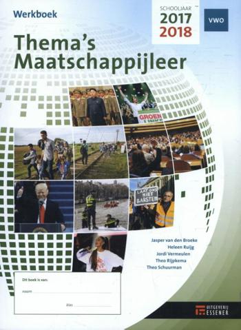 9789086742349 - Thema's maatschappijleer 2017-2018 vwo werkboek