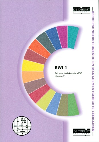 9789087106546 - Rekenen/wiskunde mbo niveau 2 (RWI 1)