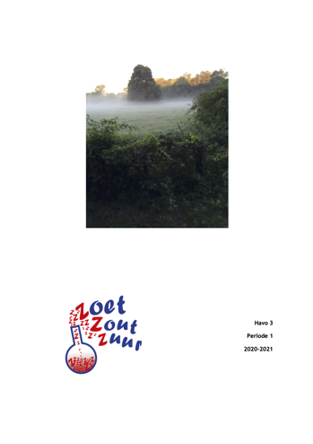 9789090332147 - Zoet Zout Zuur Havo 3 periode 1