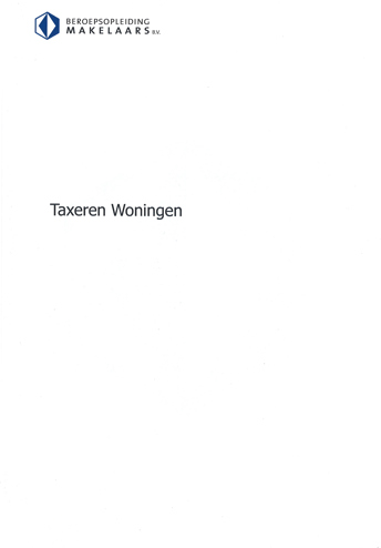 9789099928631 - Taxeren woningen (editie januari - februari 2009)
