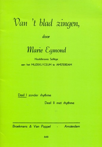 9789099964837 - Van 't blad zingen (without rhythm)