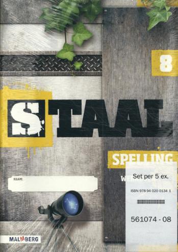 9789402001341 - Staal spelling plus groep 8 werkboek