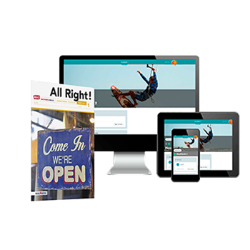 9789402046021 - All right! MAX 1 vmbo-kgt boek+online 4-jaar afname