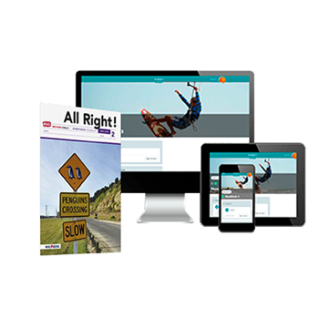 9789402046106 - All right! MAX 2v/gymnasium boek+online 4-jaar afname