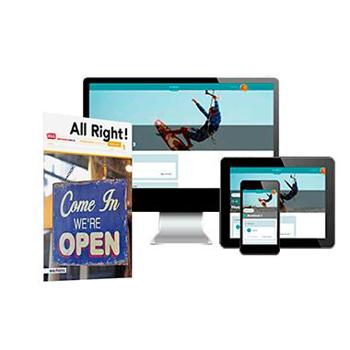 9789402053173 - All right! MAX 1 vmbo-kgt boek+online 6-jaar afname
