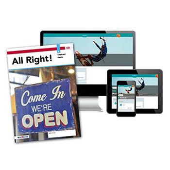 9789402056082 - All right! MAX 1 vmbo-kgt boek+online 1-jaar afname