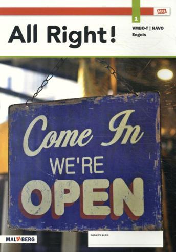 9789402064377 - All Right! - MAX - leerwerkboek 1 vmbo-t/havo 2020