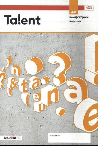 9789402069549 - Talent - MAX - vakboek havo/vwo bovenbouw 2021