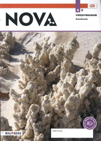 9789402073225 - Nova Scheikunde - MAX - leeropdrachtenboek B 4 vwo/gymnasium 3.0