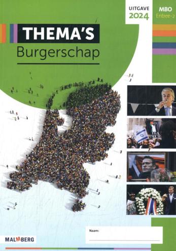 9789402084580 - Thema's Burgerschap MBO 2024-2025 Entree-2 leerwerkboek folio