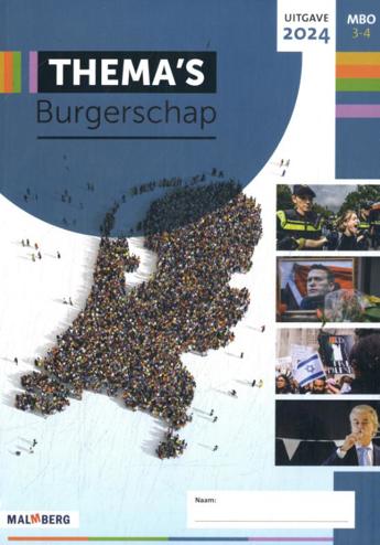 9789402084597 - Thema's Burgerschap MBO 3-4 (2024-2025) les/werkboek folio