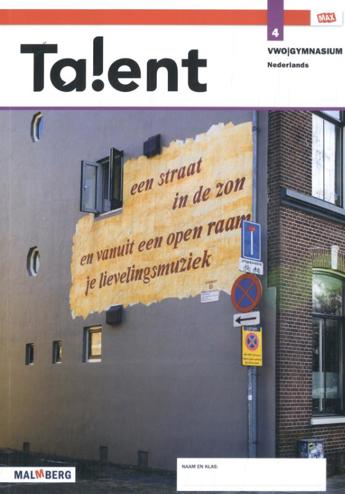 9789402091625 - Talent - MAX - jaarkatern 4 vwo/gymnasium 2.4