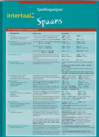 9789460305030 - Spellingwijzer Spaans uitklapkaart