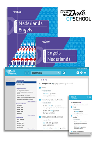 9789460771873 - Van Dale Pocket N-E + E-N + Van Dale Online op school Engels (jaartoegang)