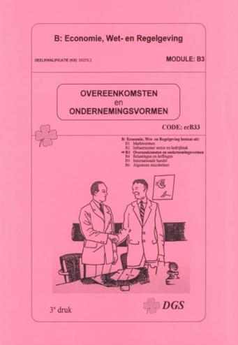 9789461120069 - Overeenkomsten & ondernemingsvormen (ECB33)