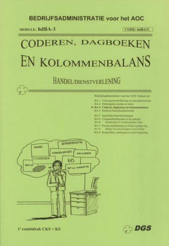 9789461120236 - Coderen dagboeken en kolommenbalans (hd) (HDBA31)