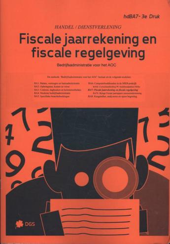 9789461120878 - Fiscale jaarrekening en fiscale regelgeving (hd) (hdBA73)