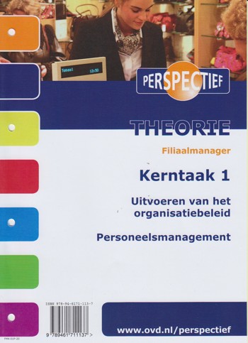 9789461711137 - Perspectief filiaalmanager kerntaak 1-dl3 pers.man theorie