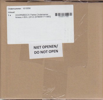 9789461711960 - Hoornbeeck pakket ondernemer BOL