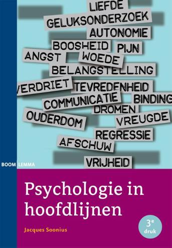 9789462360181 - Psychologie in hoofdlijnen
