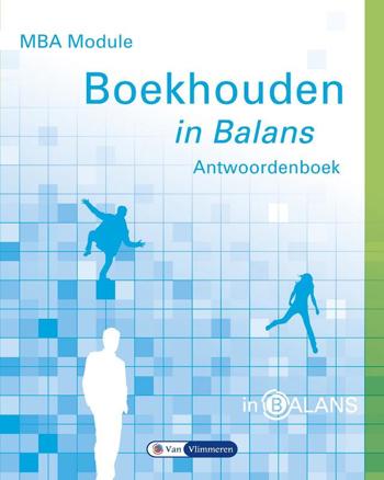 9789462870499 - MBA Module Boekhouden in balans antwoordenboek