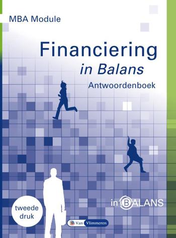 9789462872233 - MBA Module Financiering in balans antwoordenboek