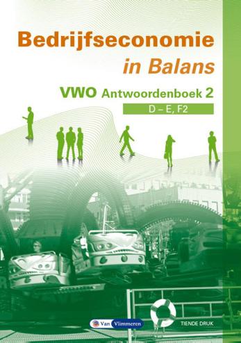 9789462875128 - Bedrijfseconomie in balans vwo antwoordenboek 2