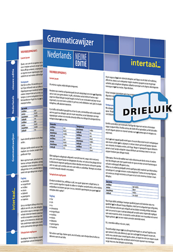 9789462930841 - Grammaticawijzer Nederlands - nieuwe editie uitklapkaart